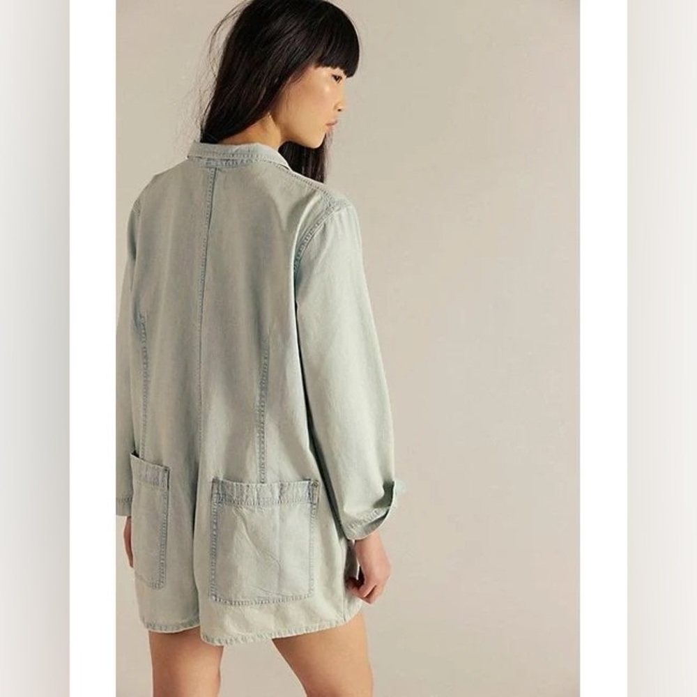 Free People Maggie Denim Shortalls - Picture 2 of 8
